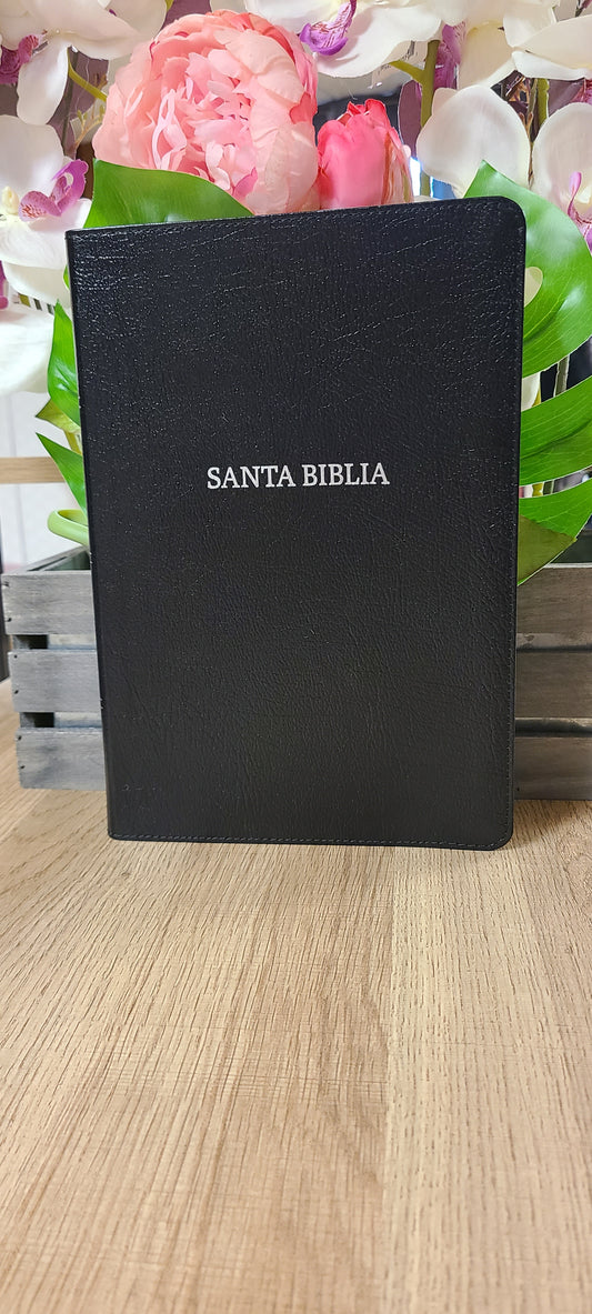 Santa Biblia letra gigante  RVR60 Piel-Negro