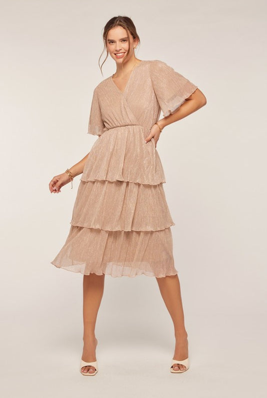 Ady tiered midi dress