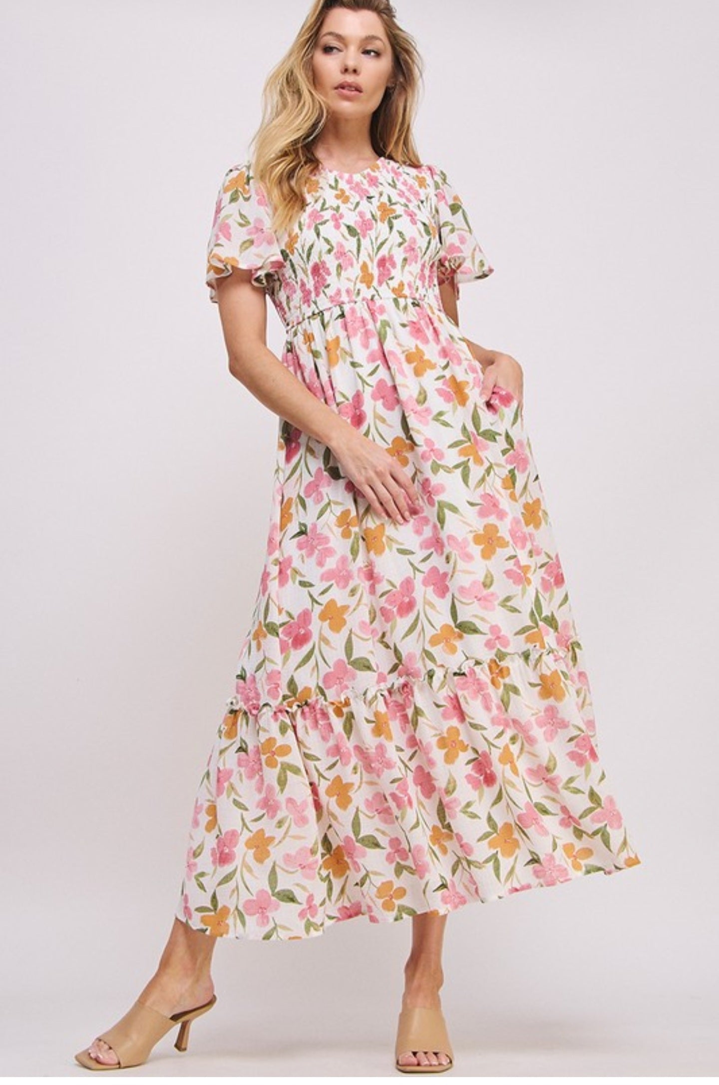 Melanie Floral Maxi dress