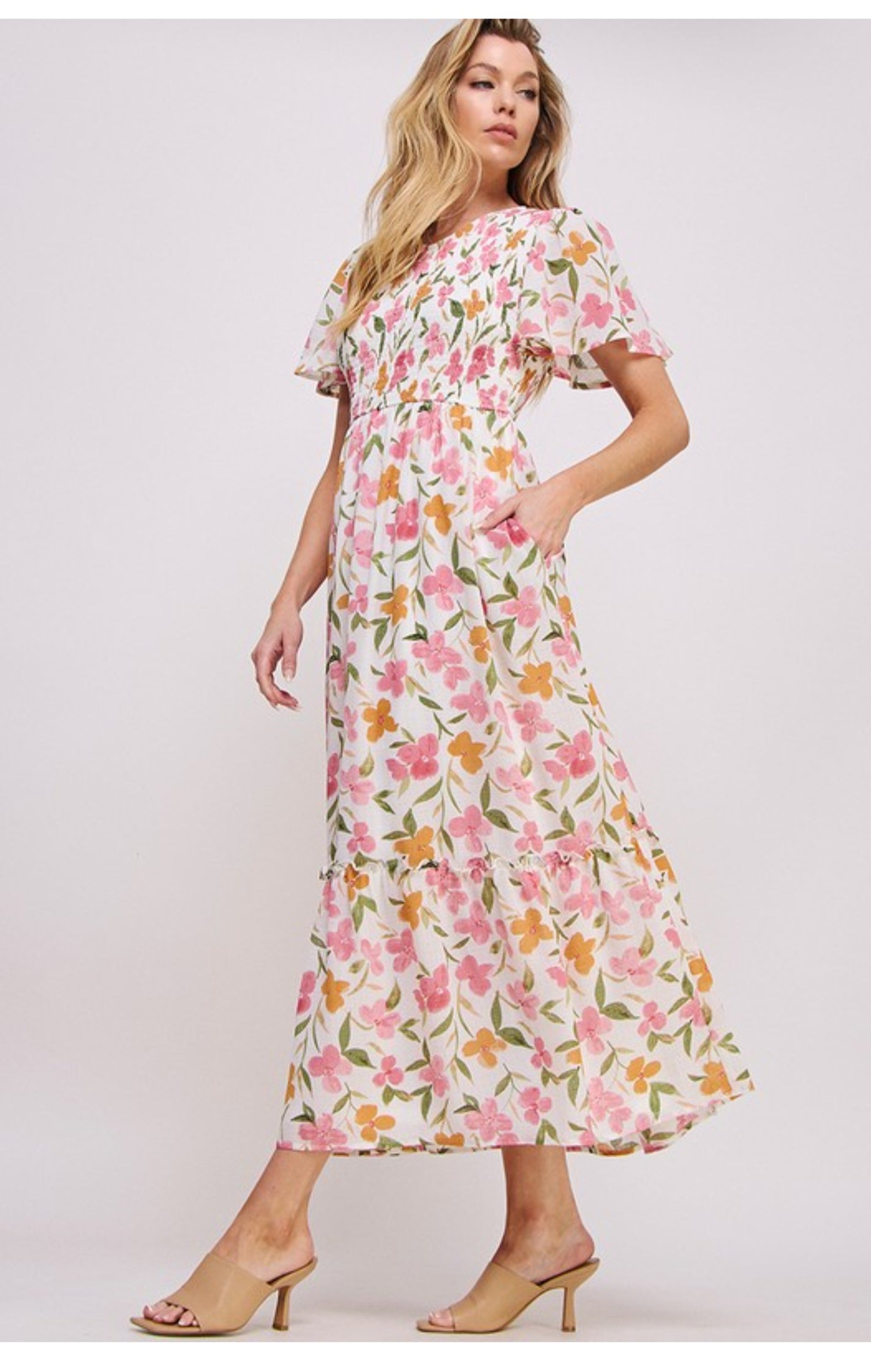 Melanie Floral Maxi dress